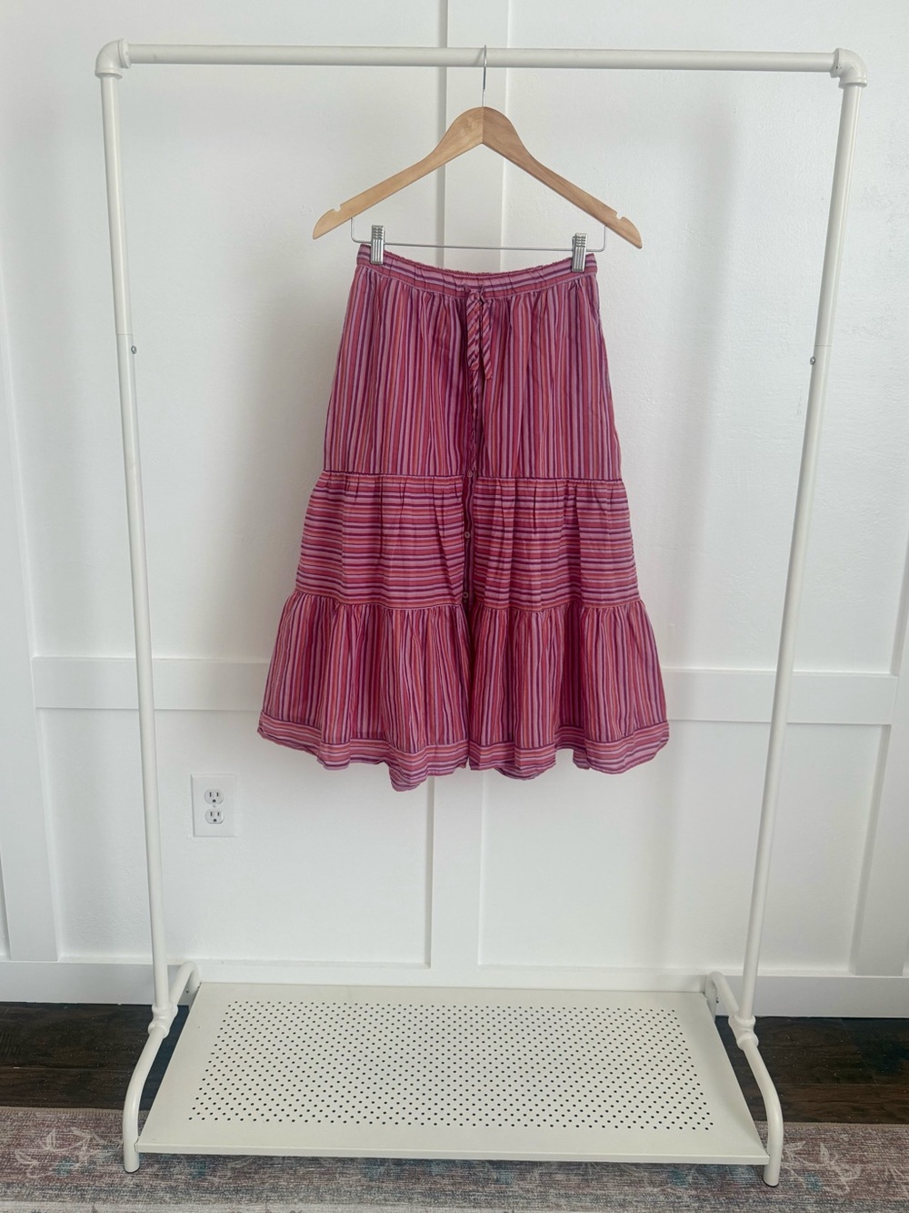 Xirena Kaia Striped Midi Skirt